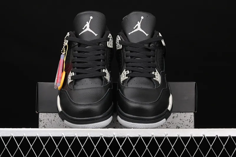 All categories Air Jordan Jordan series basketball shoes Air Jordan 4 G version Air Jordan 4 Retro LS AJ4 Joe 4 splash black and white basketball shoes 314254-003